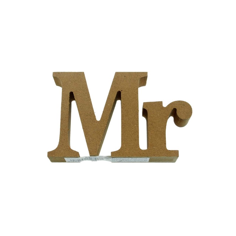 MDF 3D Text Mr